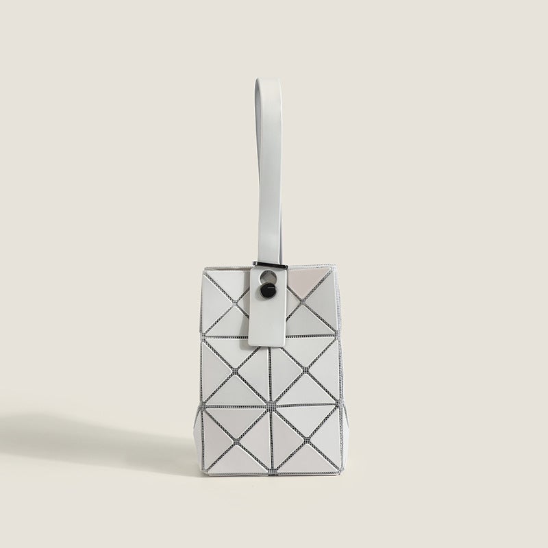 Women'S Bag Mini Mobile Phone Bag All-Match Key Bag Geometric Rhombic Hand Bag Mini Portable Small Bag - Image 2