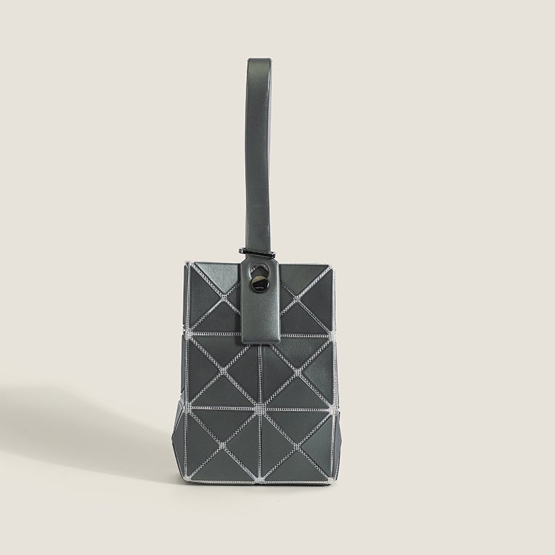 Women'S Bag Mini Mobile Phone Bag All-Match Key Bag Geometric Rhombic Hand Bag Mini Portable Small Bag - Image 1