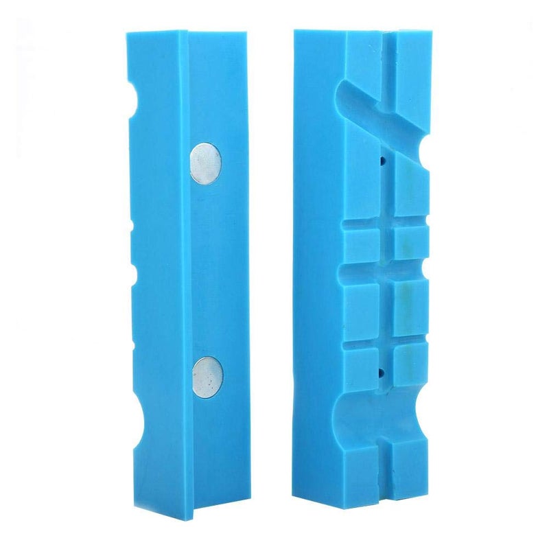 klarako 2pcs Vise Jaws, 5.5" Multi- Magnetic Soft Bench Vise Vice Jaw Pad Accessories - Image 3