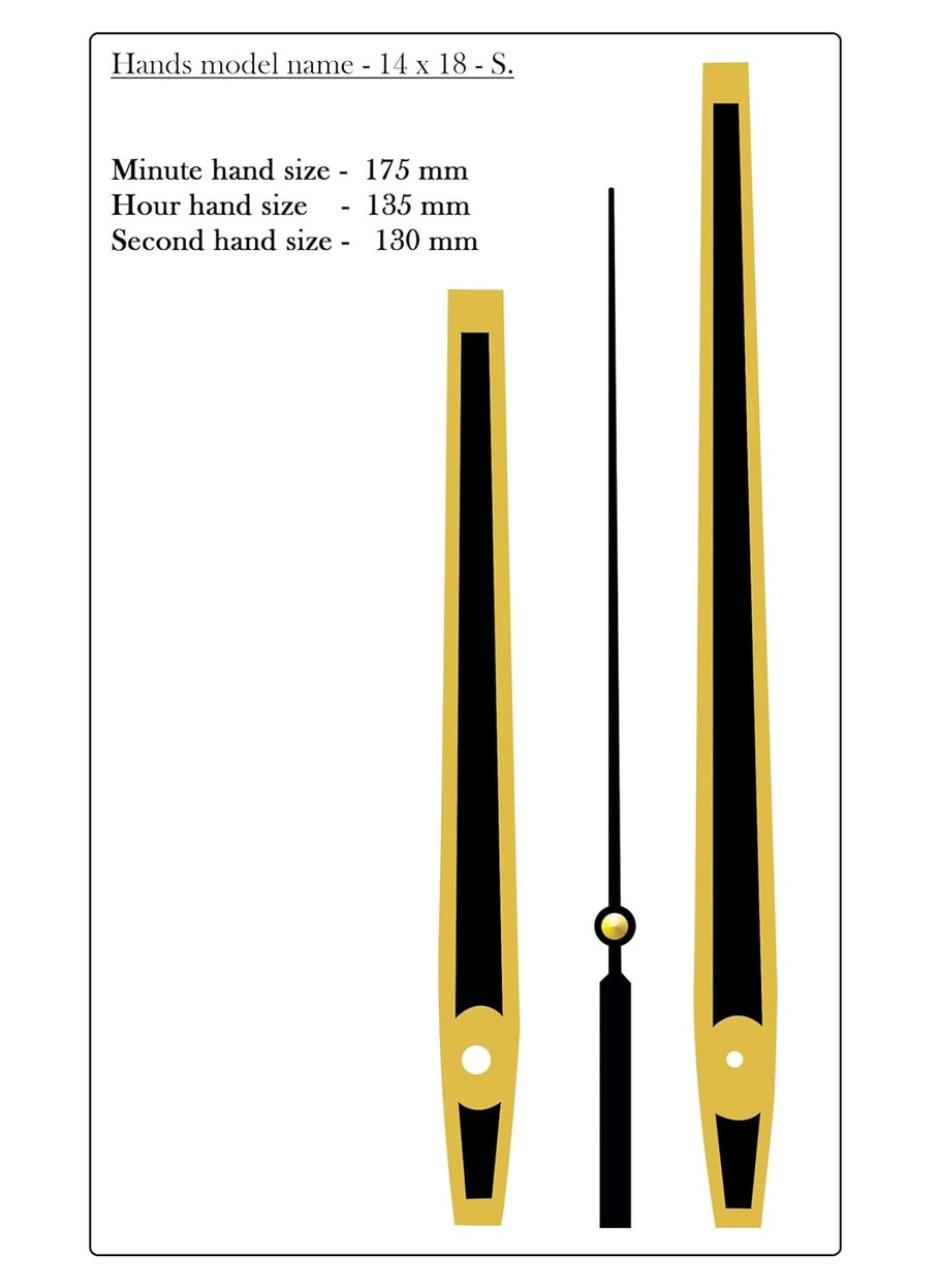 KEDAR KEDAR Ajanta Quartz Ortime Sweep Silent Movement Machine for Wall Clock with Fancy Needles Made in IndiaS003  - Image 2