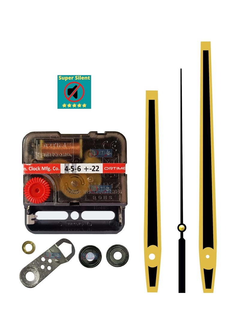 KEDAR KEDAR Ajanta Quartz Ortime Sweep Silent Movement Machine for Wall Clock with Fancy Needles Made in IndiaS003  - Image 1