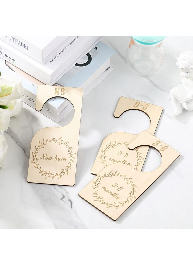 Patelai Patelai 7 Pieces Closet Size Divider Closet Organizers Hanging Closet Dividers from Newborn Infant to 24 Months for Home Nursery Clothes  - Image 4