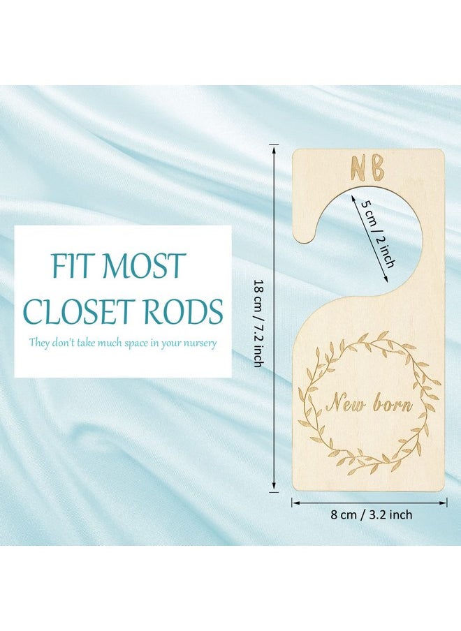Patelai Patelai 7 Pieces Closet Size Divider Closet Organizers Hanging Closet Dividers from Newborn Infant to 24 Months for Home Nursery Clothes  - Image 2