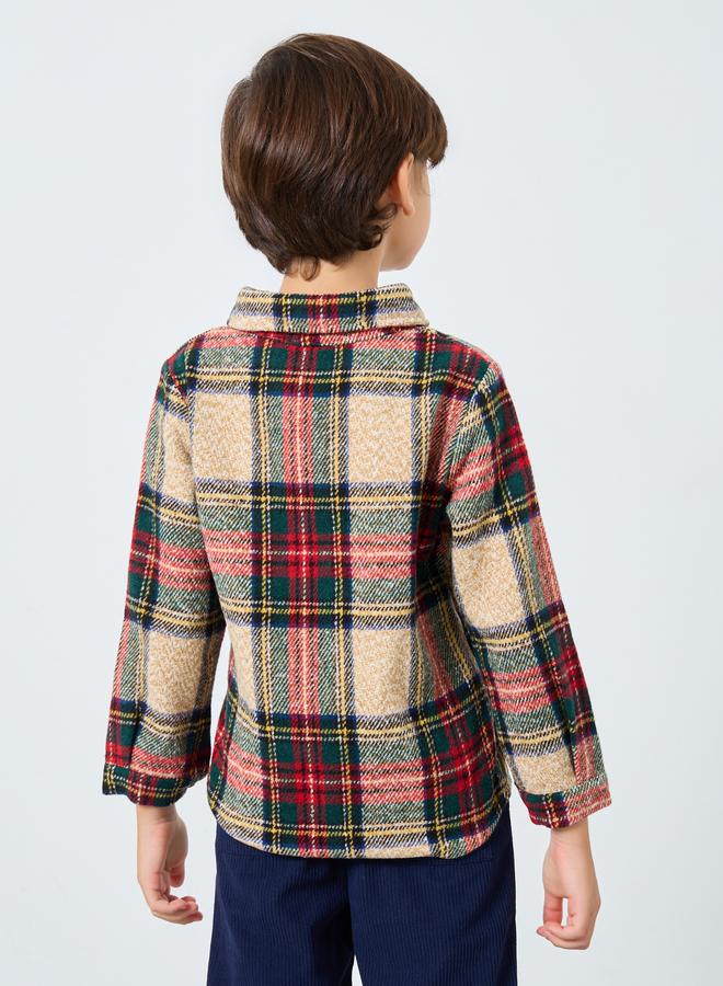 ستايلي قميص بطبعة مربعات - Image 4