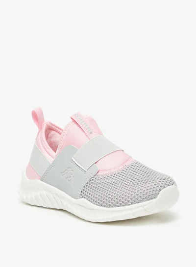 Kappa Girls' Colourblock Slip-On Walking Shoes With Pull Tabs
