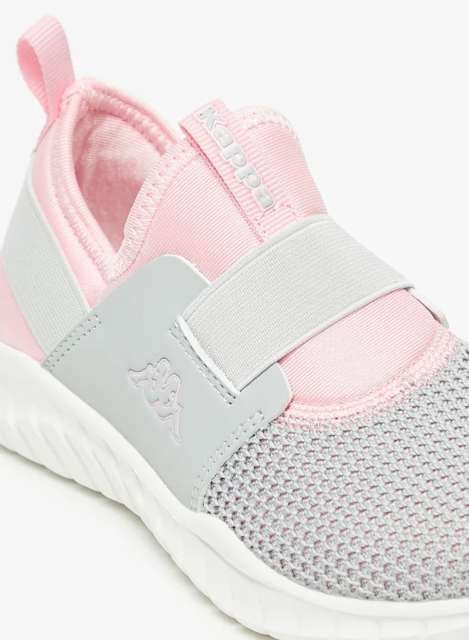 Kappa Girls' Colourblock Slip-On Walking Shoes With Pull Tabs