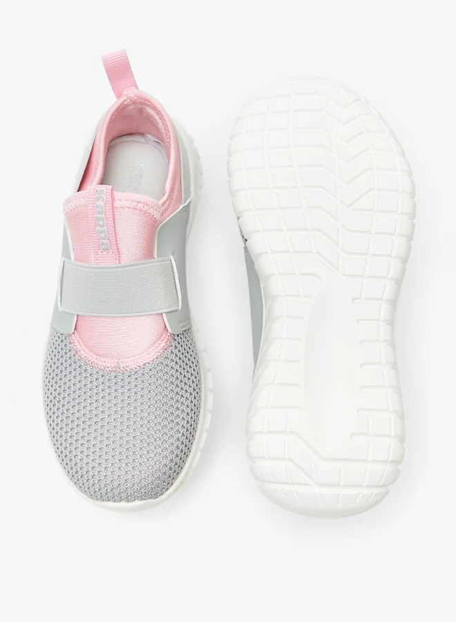 Kappa Girls' Colourblock Slip-On Walking Shoes With Pull Tabs