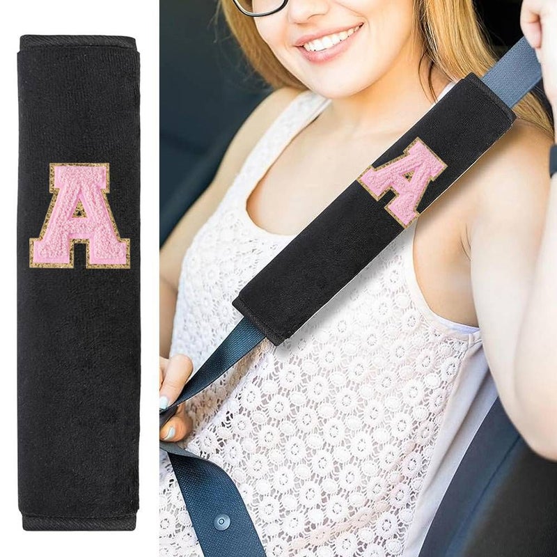 Letter Soft Universal Car Seatbelt Shoulder Pad Protector Cover O - Image 1