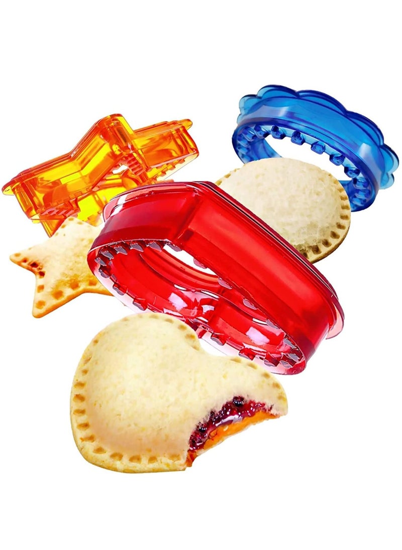 Y&D Sandwich Cutter and Sealer, for Kids, 3 Sets Bento Kids Box, Press Mold.  - Image 1