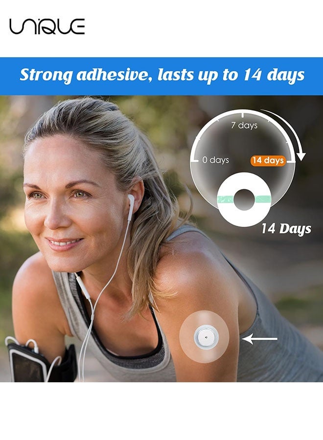 Unique 25 Pack Sensor Covers Compatible with Freestyle Libre 1/2/3,Waterproof CGM Sensor Patches, Glucose Monitor Protector Long Lasting Without Hole - Image 4