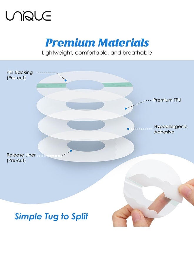 Unique 25 Pack Sensor Covers Compatible with Freestyle Libre 1/2/3,Waterproof CGM Sensor Patches, Glucose Monitor Protector Long Lasting Without Hole - Image 3