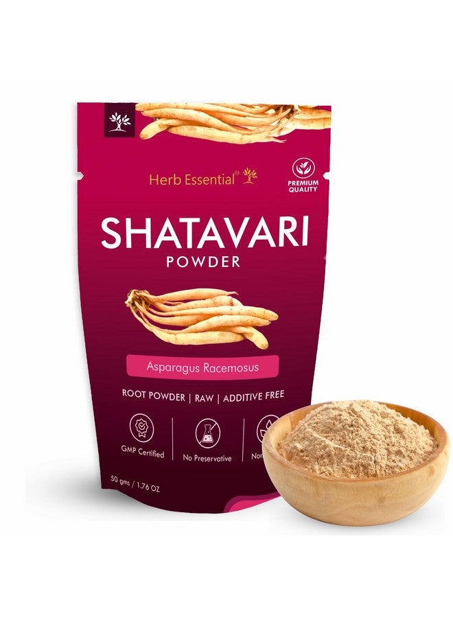Herb Essential مسحوق شاتافاري الأساسي 50 جرام - 100% نقي من الهليون المتفرع | يدعم توازن الهرمونات لدى النساء وصحة الإنجاب | يعزز الحيوية والمناعة | مكمل عشبي أيورفيدي - Image 1