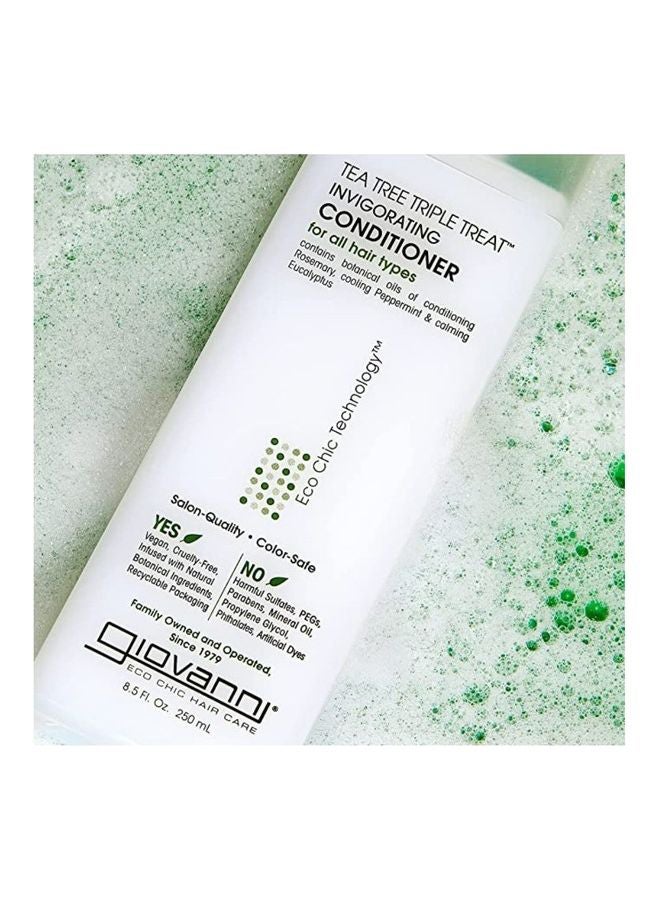 Giovanni Tea Tree Triple Treat Invigorating Conditioner For All Hair Type 250ml - Image 4