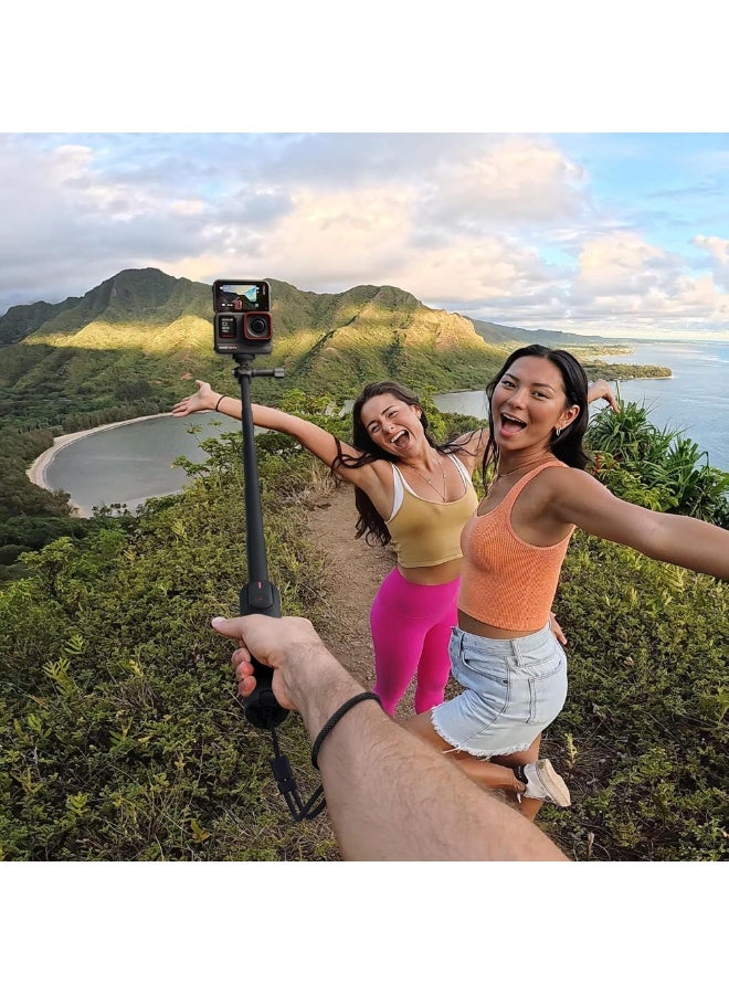 Insta360 Mini 2‑in‑1 Tripod 2.0 with Mini Remote Kit | Convertible Selfie Stick & Tripod for Cameras, Universal 3‑Prong & 1/4″ Adapters, Travel-Friendly, Stable Support - Image 4