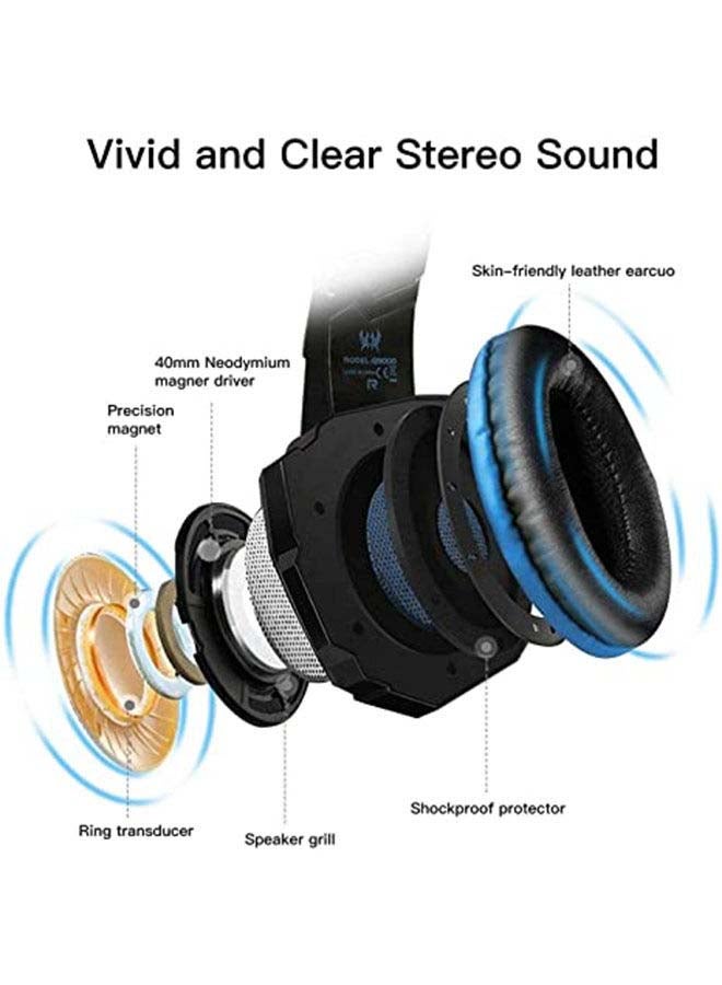 KOTION EACH G9000 Pro Gaming Wired Headset 3.5mm Stereo Jack With Mic LED Light For Xbox One S/Xbox one/PS4/Tablet/Laptop/Cell Phone - Image 5