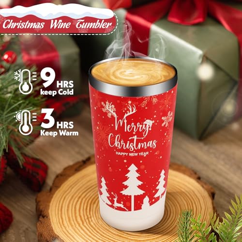 DORBOKER Christmas Gifts Basket for Women, Xmas Self Care Spa Gift Set for Mum, Wife, Best Friend, Sister, Coworkers, Teacher, Nurse, Secret Santa Gifts Box Set Christmas Tumbler - Image 4