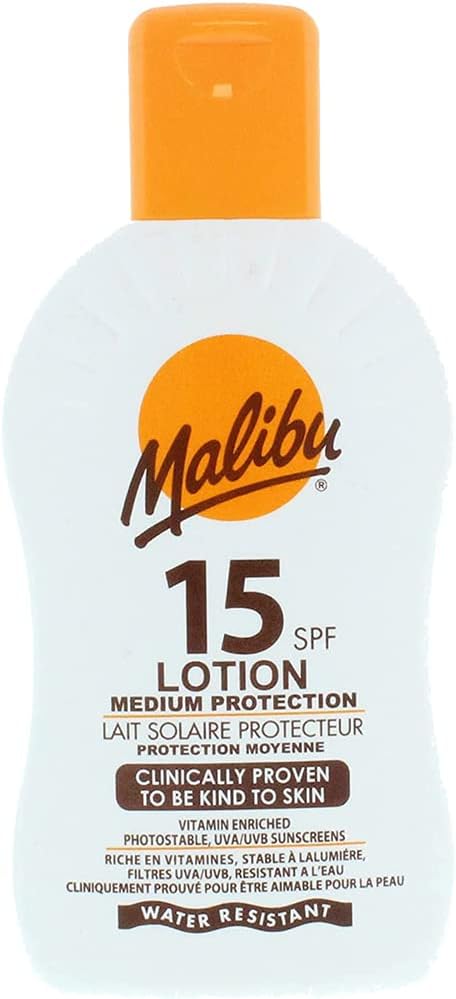 Malibu لوسيون ماليبو صن SPF 50 حماية عالية جداً كريم واقي من الشمس مقاوم للماء مستخلص فيتامين E و الألوة فيرا 100 مل - Image 1