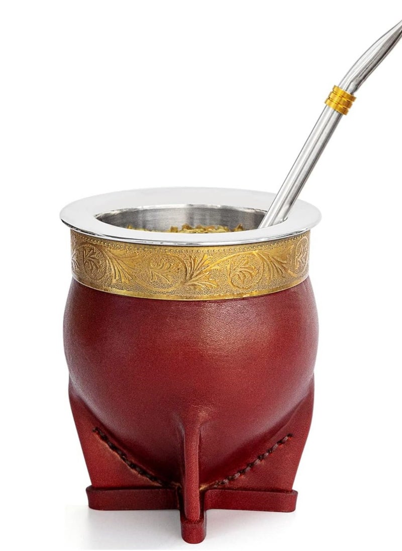 Argentina Yerba Mate Cup With Straw Tea Gourd Mug One Bombilla Mate (Straw) a Cleaning Brush - pzsku/ZD60E5661196A025B4476Z/45/_/1714211717/c872ea11-2af5-40c6-8a86-9133b9d49b16