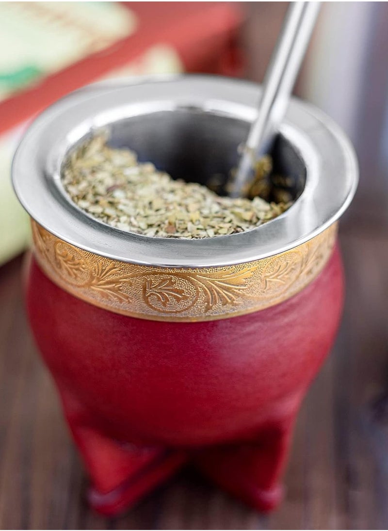 Argentina Yerba Mate Cup With Straw Tea Gourd Mug One Bombilla Mate (Straw) a Cleaning Brush - pzsku/ZD60E5661196A025B4476Z/45/_/1714211848/774c4c79-5529-4a62-bec6-011ed3d3ba29