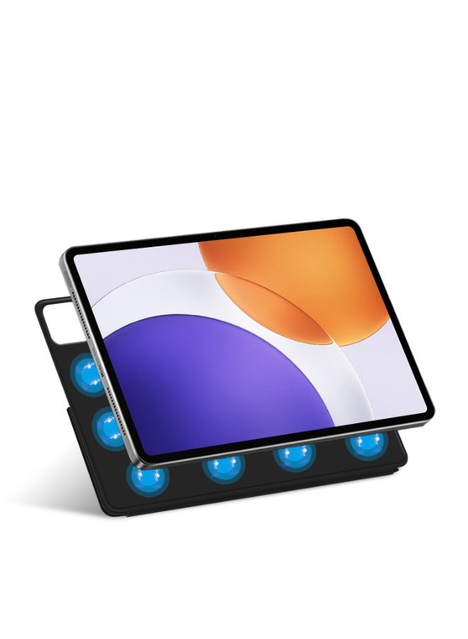 general Folding Tablet Case Compatible with Xiaomi Pad 7S Pro 12.5 Inch, Slim and Drop-proof Magnetic Protective Case with Triangular Stable Stand for Mi Pad 7S Pro - Image 2