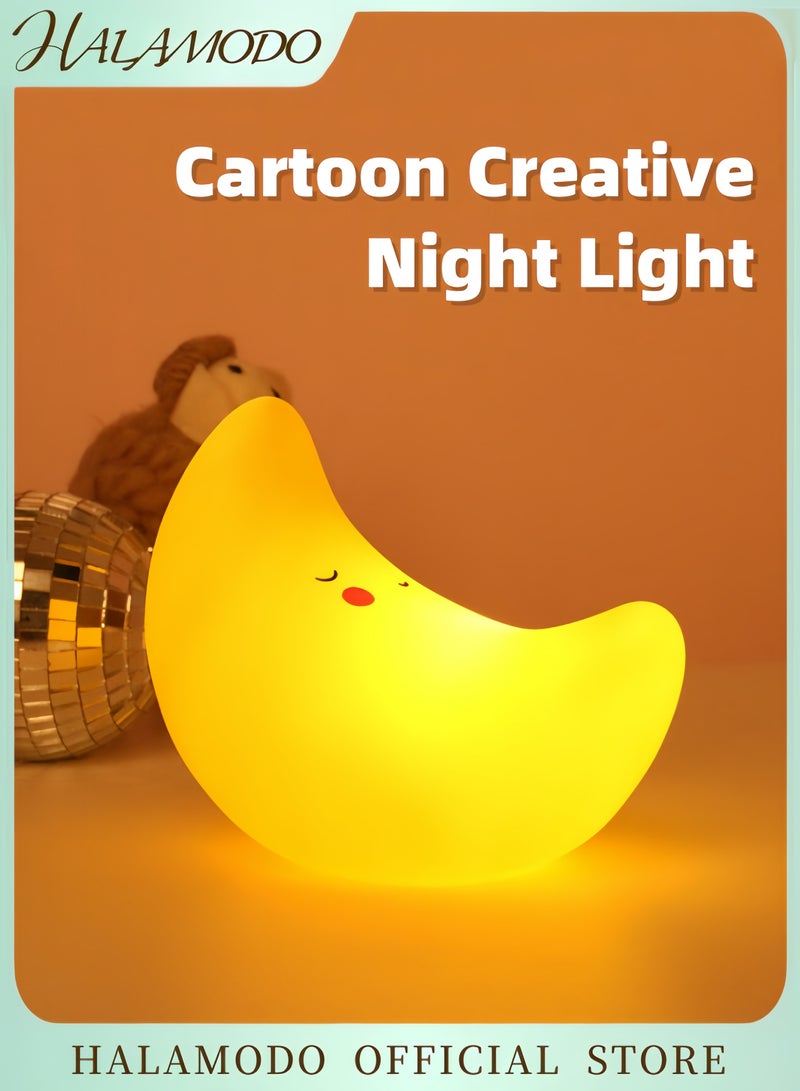 هالامودو مصباح ليلي للأطفال، قمر كسول - Image 1