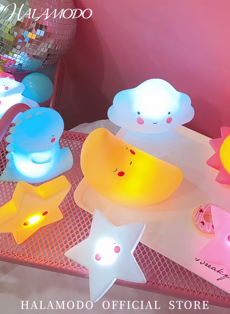 هالامودو مصباح ليلي للأطفال، قمر كسول - Image 2
