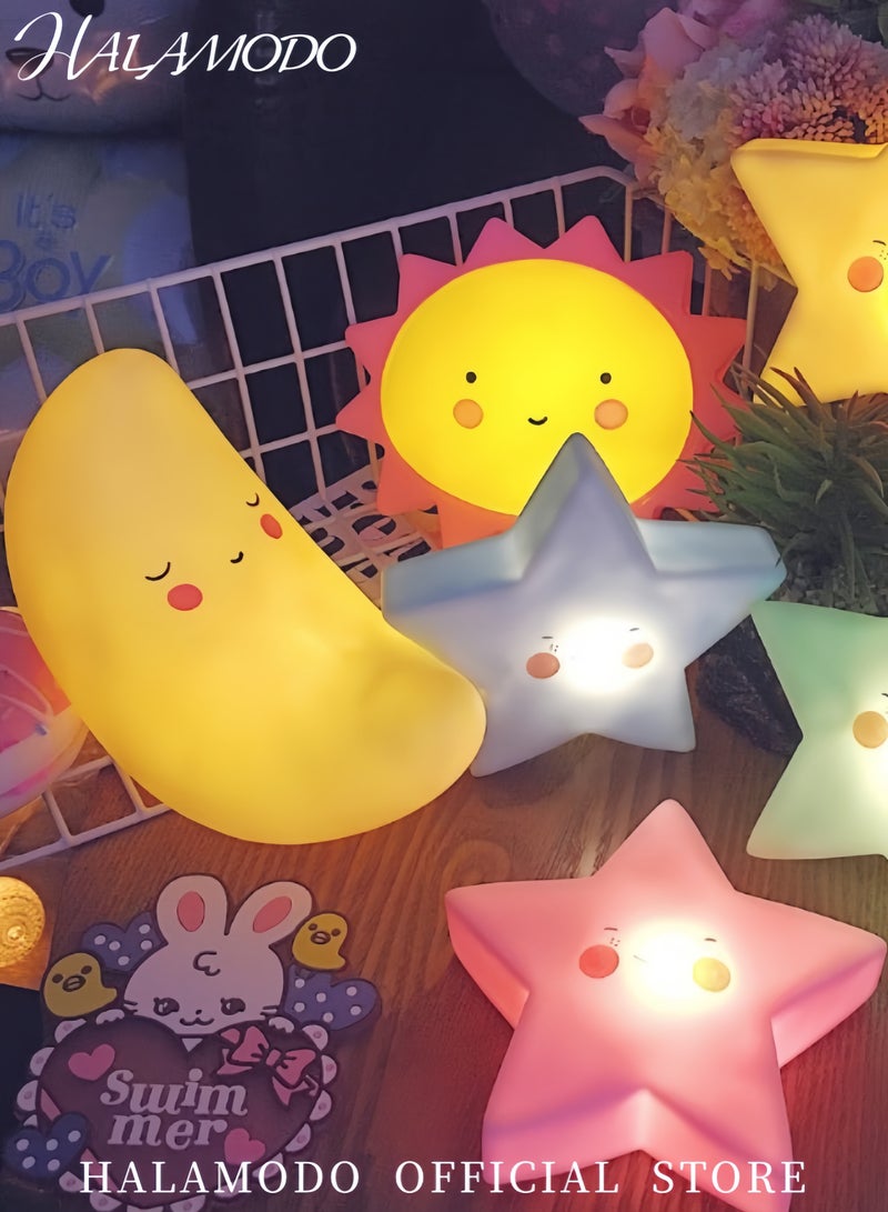 هالامودو مصباح ليلي للأطفال، قمر كسول - Image 3