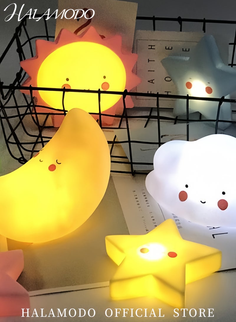 هالامودو مصباح ليلي للأطفال، قمر كسول - Image 4