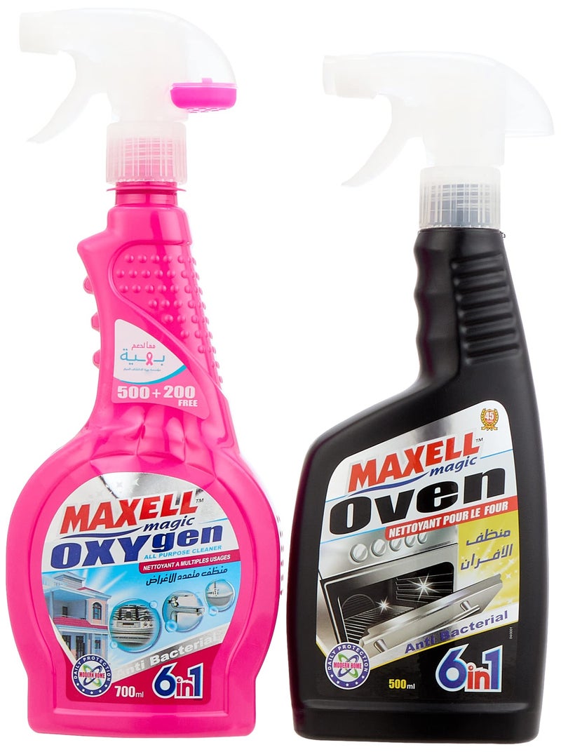 Maxell Magic Oven Cleaner 500 ml with All Purpose Cleaner, 700 ml - Image 1