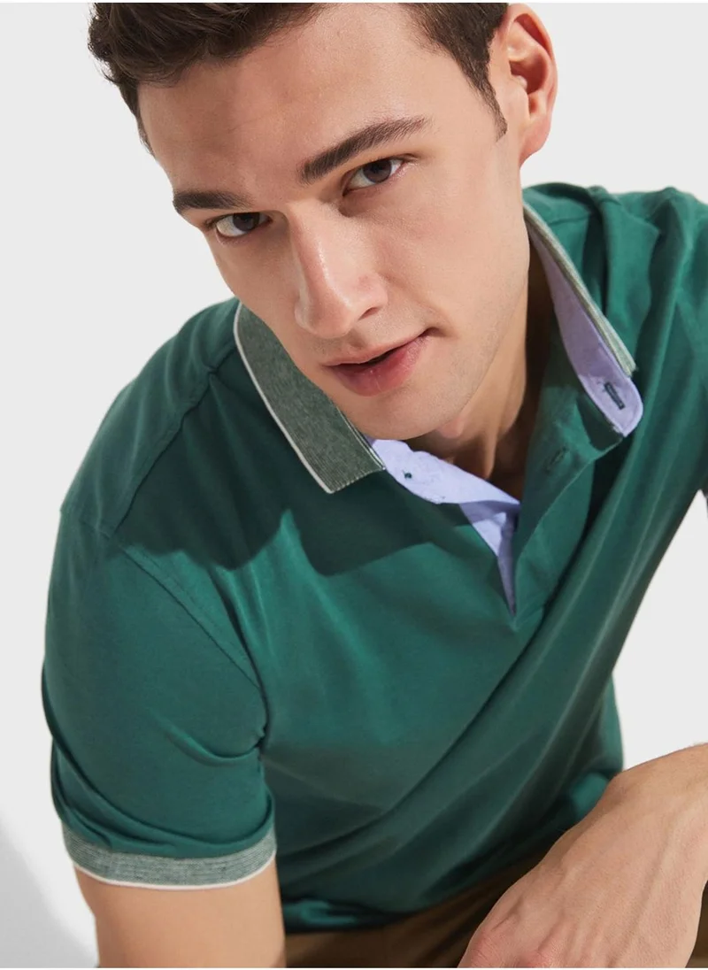 JUNE Essential Slim Fit Polo