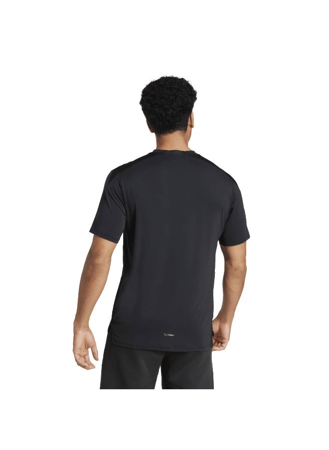 Adidas Adidas D4T Int. Tee Black Training T-Shirts For Men Xs  - Image 4