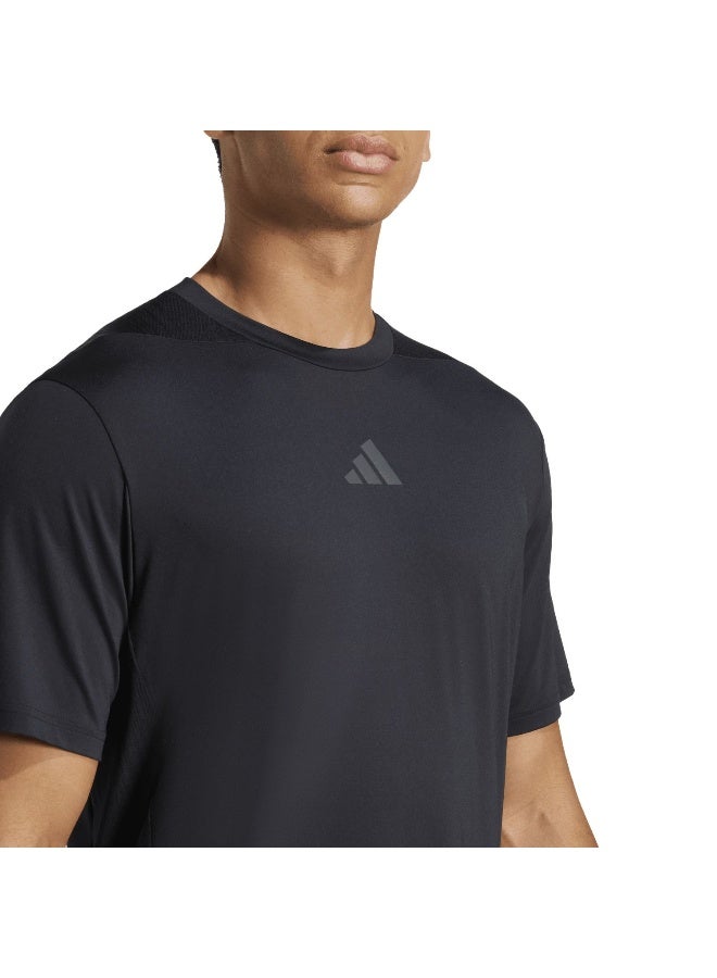 adidas تي شيرت تدريب D4T Int. أسود للرجال XS  - Image 5