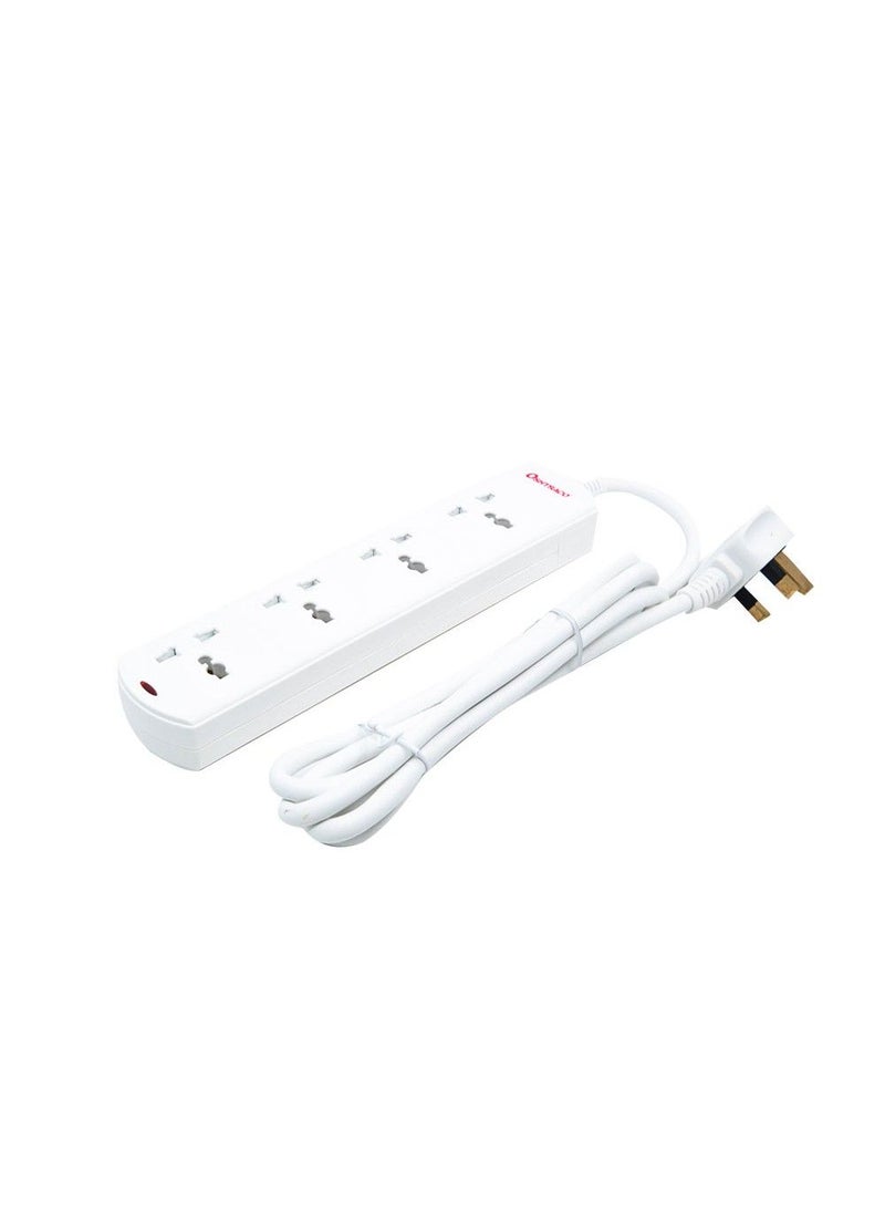 Oshtraco 4 Ways 13 Amp External Socket W/O Switch W/ 2M Wire