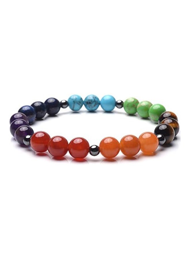 Jovivi Black Magnetic Hematite 7 Chakra Healing Balancing Therapy Energy Crystal Stretch Beads Bracelet &amp; Tree of Life Necklace Pendant - Image 4