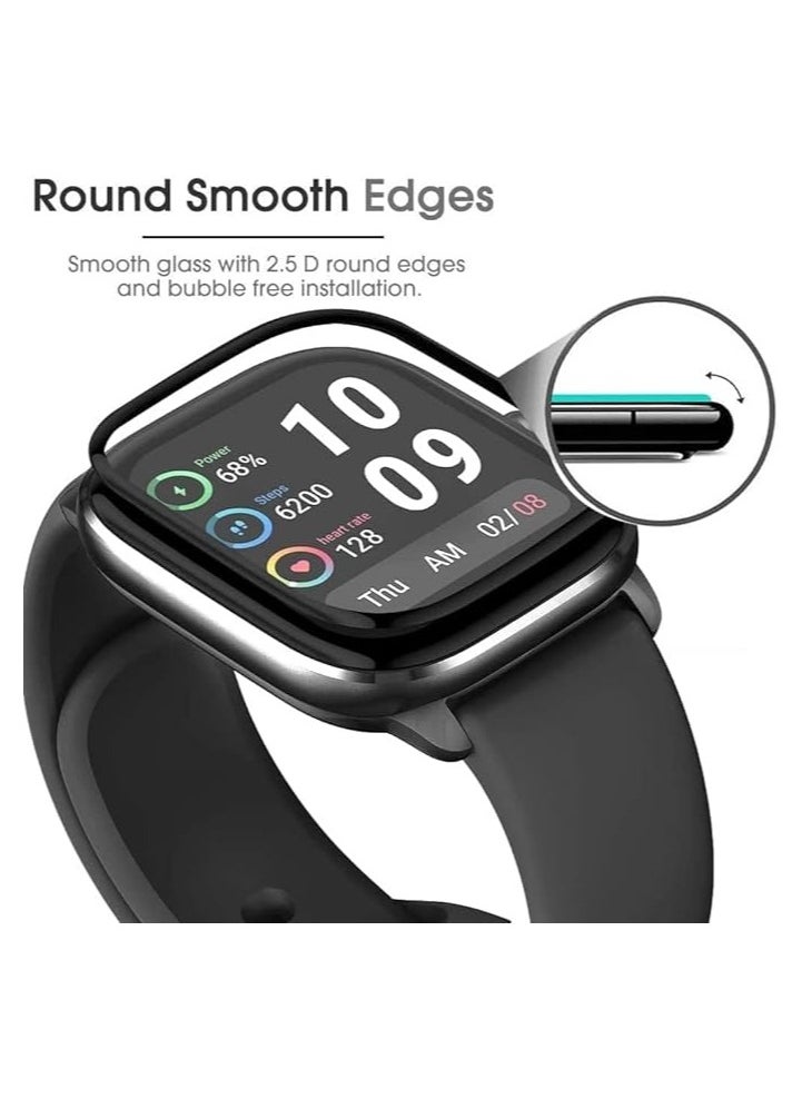 Generic Screen protection with a black frame for the Amazfit GTS 4 smart watch  - Image 5