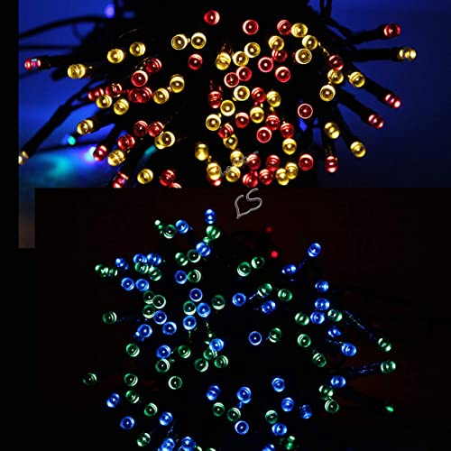 CBK Solar Fairy String Light 10 Meter Inbuilt Rechargable Batery IP65 Waterproof 8 Mode Copper Wire Outdoor/Indoor Solar Powered Led String Light Decorations for Garden Yard Balcony (RGB Colour) - Image 4
