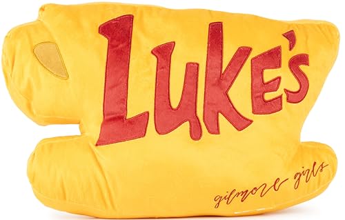 Jay Franco Gilmore Girls Lukes Diner Coffee Cup Shaped Decorative Pillow Super Soft Plush Throw Pillow Meausures 17 Inches - Image 1