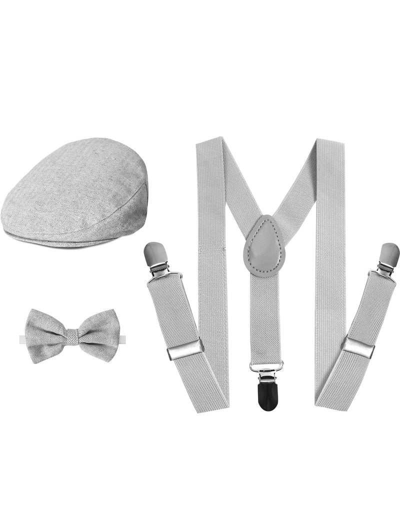 A&J DESIGN مجموعة حمالات الأطفال ورباط العنق مع قبعات الأولاد