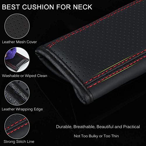 BAGILO Car Seat Belt Shoulder Pad Cover Car Safety Belt Pad (Black Red Line) - Image 4