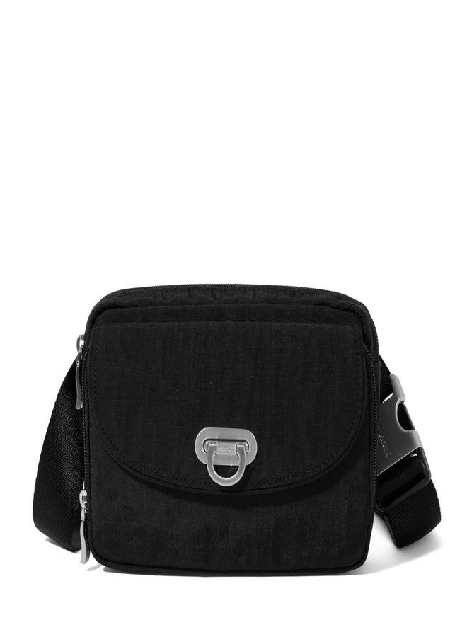 Baggallini Coastal Flip Lock Fanny Pack Sling 7.5"x5.6" Belt Bag w/RFID Card Slots Adjustable Strap - Image 1