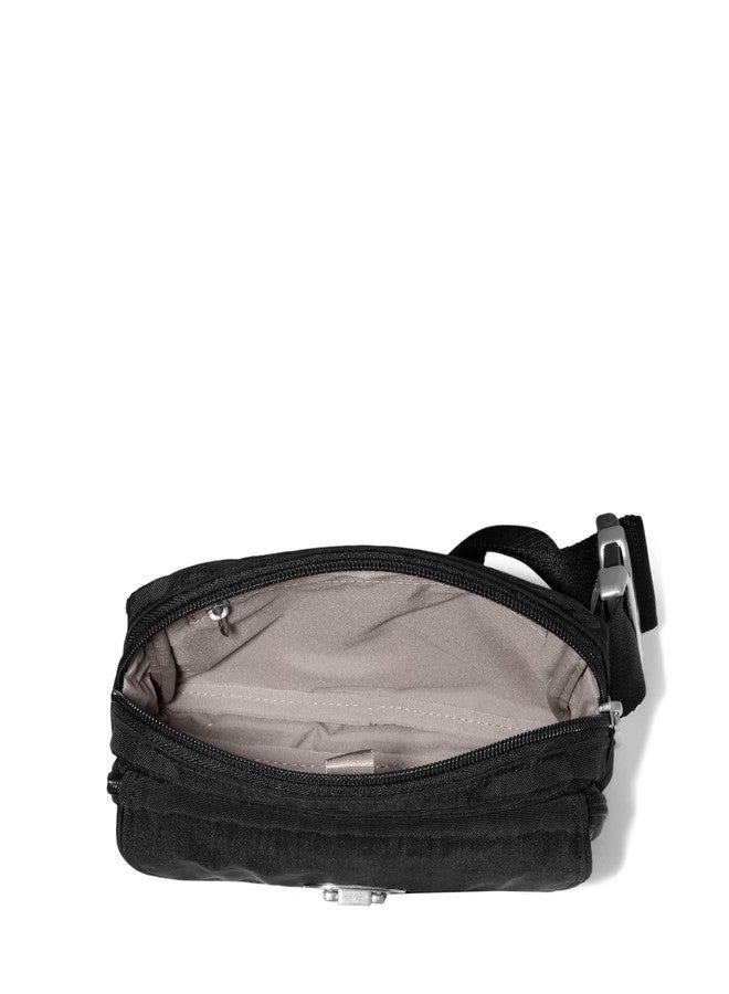 Baggallini Coastal Flip Lock Fanny Pack Sling 7.5"x5.6" Belt Bag w/RFID Card Slots Adjustable Strap - Image 4