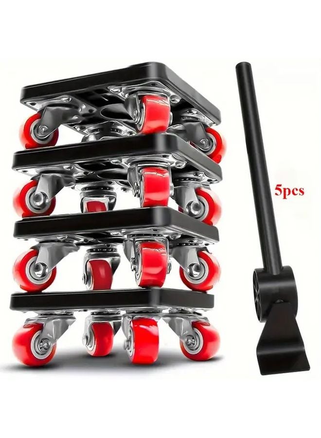 5pcs Heavy Duty Furniture Moving Tool Set 330 Lbs Lifter 360 Rotating Electric Dolly - Image 3