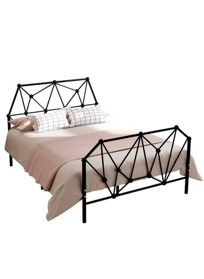 NZONE STORE سرير نفر ونصف بتصميم مميز اسود || 200 سم * 140سم  - Image 1