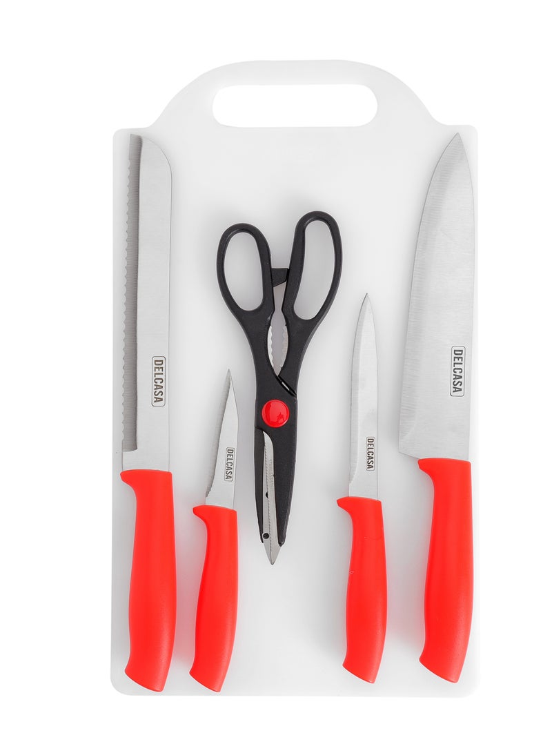 Delcasa 6-Piece Kitchen Tools Set with Cutting Board- DC3207 - Image 1