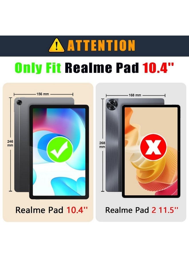 TGK Flip Cover for realme Pad 10.4 inch Case Plain Design Blue - Image 2