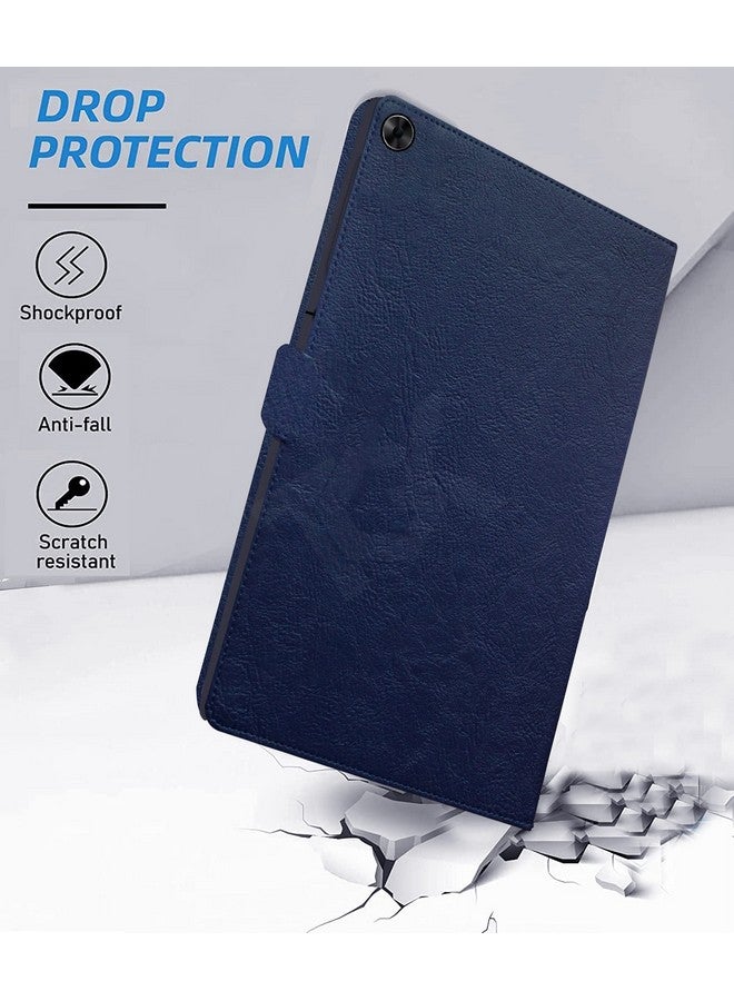 TGK Flip Cover for realme Pad 10.4 inch Case Plain Design Blue - Image 5