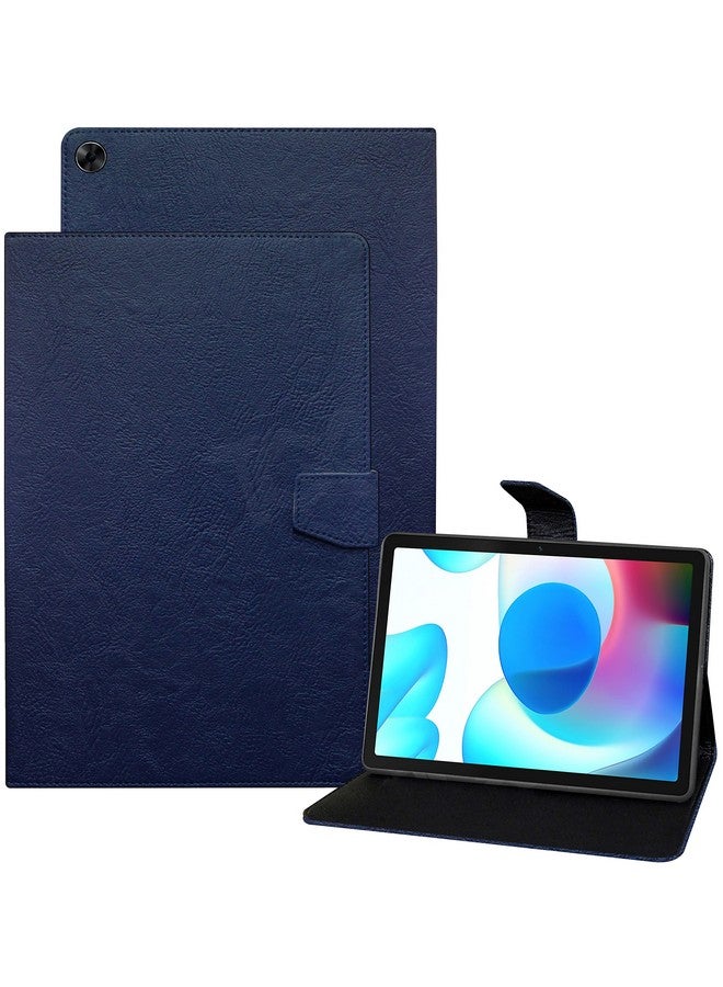TGK Flip Cover for realme Pad 10.4 inch Case Plain Design Blue - Image 1