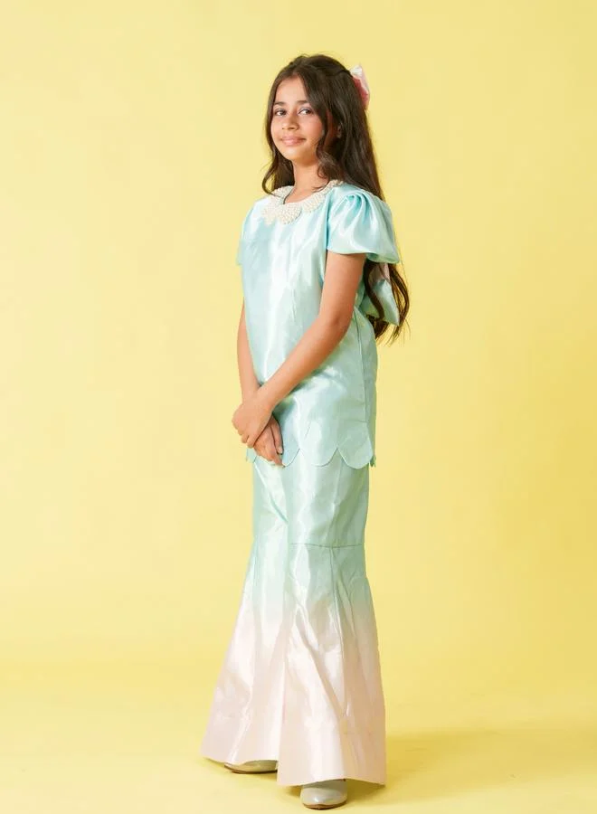 Maithili Maithili Embellished Longline Top and Palazzo Set