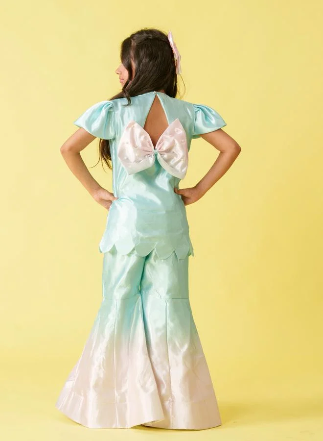 Maithili Maithili Embellished Longline Top and Palazzo Set