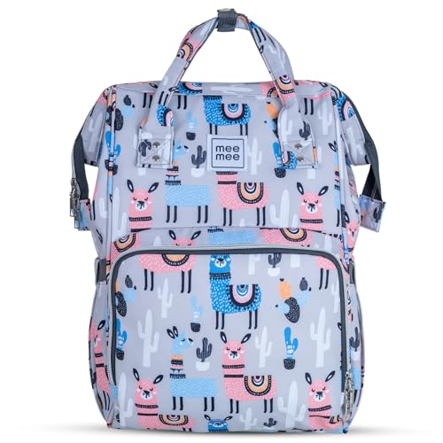 Mee Mee Cuddle Carry Diaper Bag Backpack for Moms & Dads, 20L Large Capacity with 14 Pockets, Insulated Bottle Pockets, Water-Resistant Oxford Fabric, Multi-Functional Baby Travel Tote (Blue) - Image 1